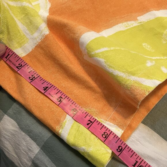 Zara Lemon Shorts Mens 30 Orange Limited Edition Bermuda Walking Novelty Print - Picture 7 of 10